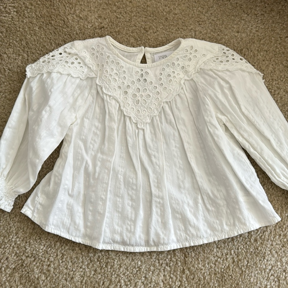 Zara white top